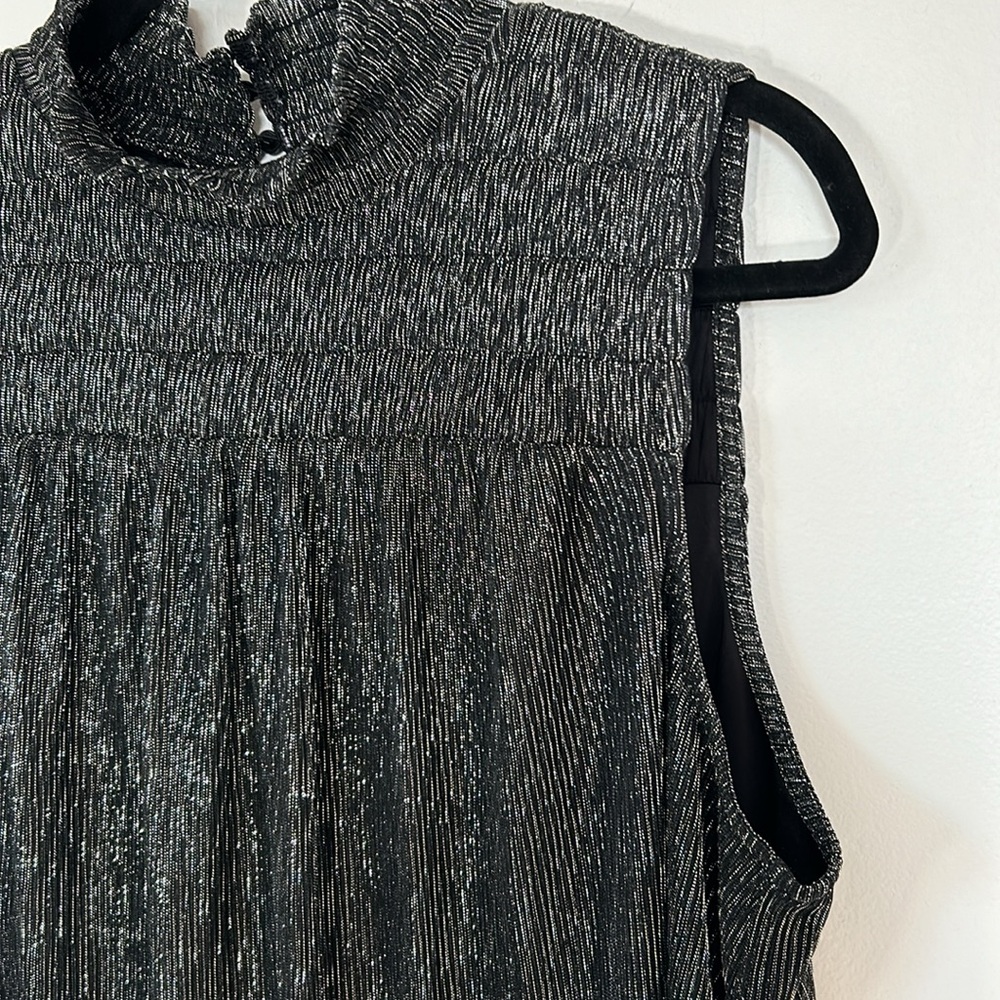 Nine West Silver Metallic Threading Sleeveless Wo… - image 5